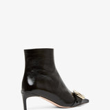 Choc 55 black booties