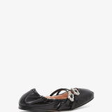 Mini Tres Vivier black ballerinas