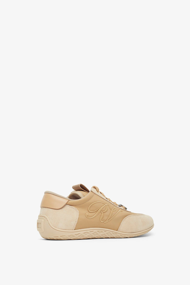 Viv low lace dark beige sneakers