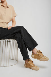 Viv low lace dark beige sneakers