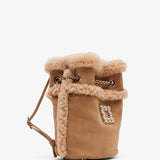 Tres Vivier shearling back pack