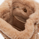 Tres Vivier shearling back pack
