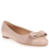 Varina beige leather ballerinas