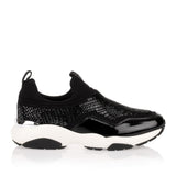 Giolly black beaded sneaker