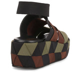 Ellettra multi-tone elasticated platform