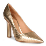 Bari metallic gold embossed pump