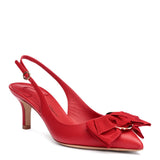 Laterina 55 red leather sling-back pumps
