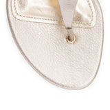Enfola metallic leather sandals