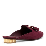 Sciacca burgundy suede flats