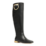 Avio black leather boots