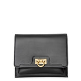 Trifolio crossbody black leather bag