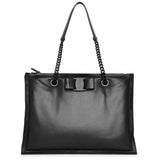 Viva bow bag black tote