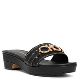 Philein black calf leather clogs
