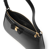 Vara grosgrain bow black leather bag