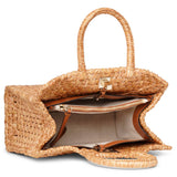 The Studio rafia natural tote bag