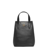 Travel mini black tote bag