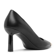 Amber 70 black leather pumps