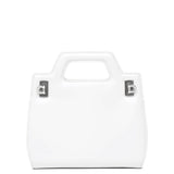 Wanda mini white leather bag