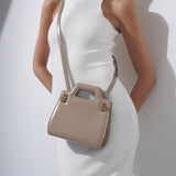Wanda mini beige leather bag