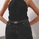 Gancini icona strass black belt