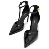 Odette 85 black patent pumps