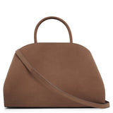 Hug brown nubuck medium top handle bag