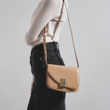 Oyster small light camel bag