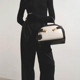 Hug small beige canvas bag
