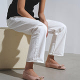 Vanna beige leather ballerinas
