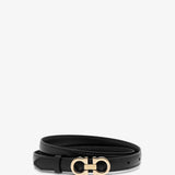 Sized Gancini black 16mm belt