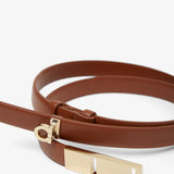 Fixed Gancini brown belt