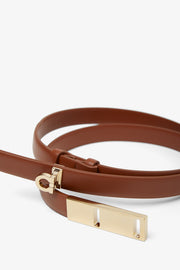 Fixed Gancini brown belt