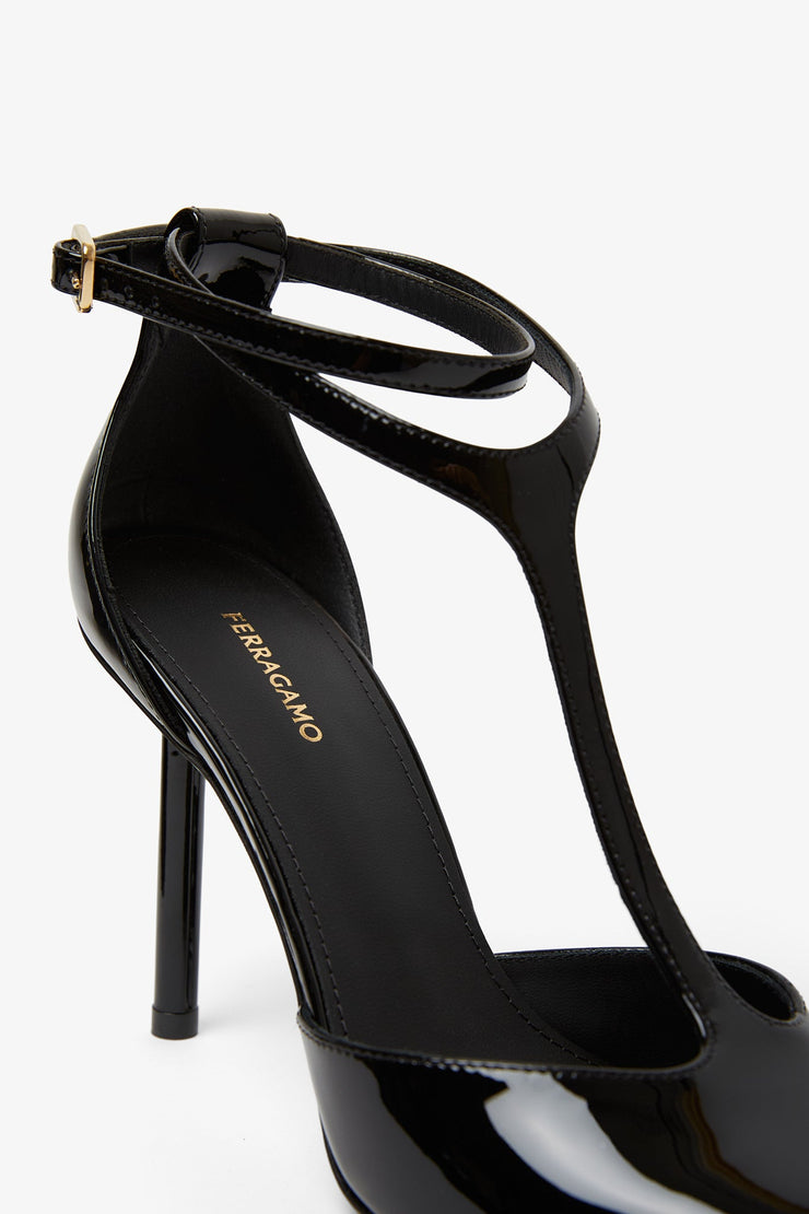 Lysandra 95 black patent pumps