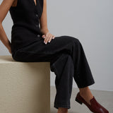 Carmelita dark red flats