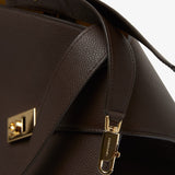 Hug medium dark brown bag