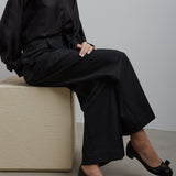 Vara black mesh pumps