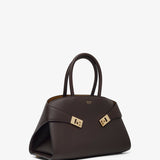 Hug S brown bicolor top handle bag