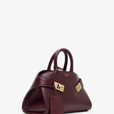 Hug mini soft plum top handle bag