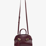 Hug mini soft plum top handle bag