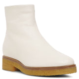 Boris white leather boots