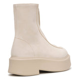 Zipped 1 beige nubuck ankle boots