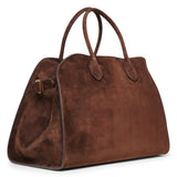 Soft Margaux 15 brown suede bag