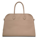 Soft Margaux 15 dark taupe grain leather bag