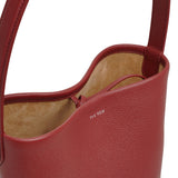 Small N/S park terracotta leather tote bag