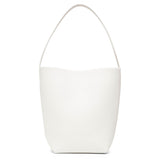 Medium N/S park white leather tote bag