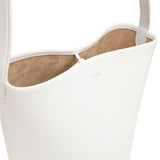 Medium N/S park white leather tote bag