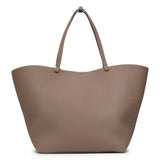 XL Park tote taupe matte grain bag