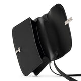 Sofia 8.75 crossbody black matte grain bag