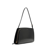 Dalia baguette black polished calf bag