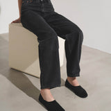 Canal slip-on black suede loafers